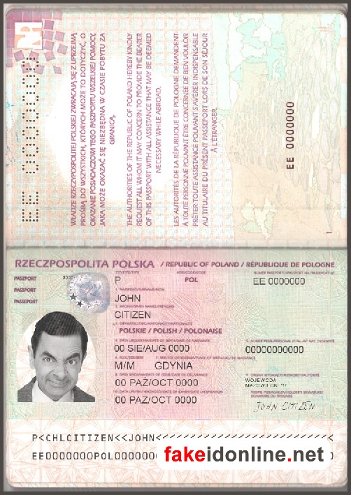 Poland Passport PSD Template